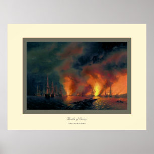 Strid av Sinop~ Ivan Aivazovsky Poster