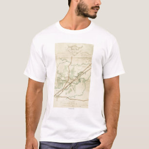 Strid av stenfloden - panorama- inbördeskrig t shirt