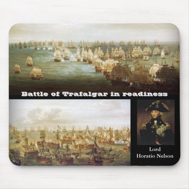 Strid av Trafalgar i readiness (2) Musmatta (Framsidan)
