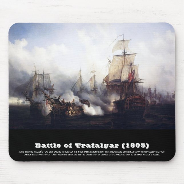Strid av Trafalgar på noontiden Musmatta (Framsidan)