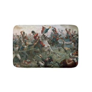 Strid av Waterloo, 18th Juni 1815, 1898 (färg l Badrumsmatta