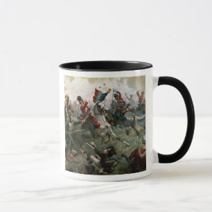 Strid av Waterloo, 18th Juni 1815, 1898 (färg l Mugg