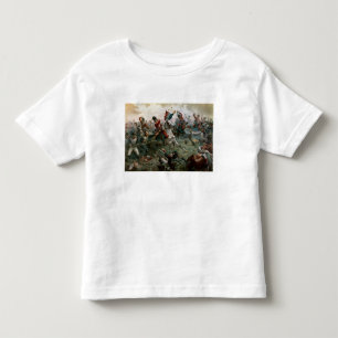 Strid av Waterloo, 18th Juni 1815, 1898 (färg l T-shirt