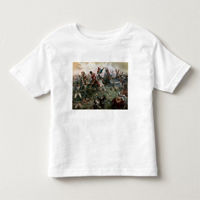 Strid av Waterloo, 18th Juni 1815, 1898 (färg l T-shirt (Framsida)