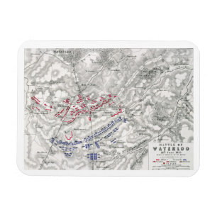 Strid av Waterloo, 18th Juni 1815, lakan 1st Magnet