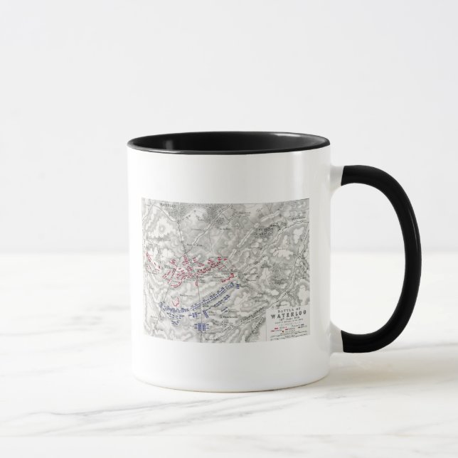 Strid av Waterloo, 18th Juni 1815, lakan 1st Mugg (Höger)