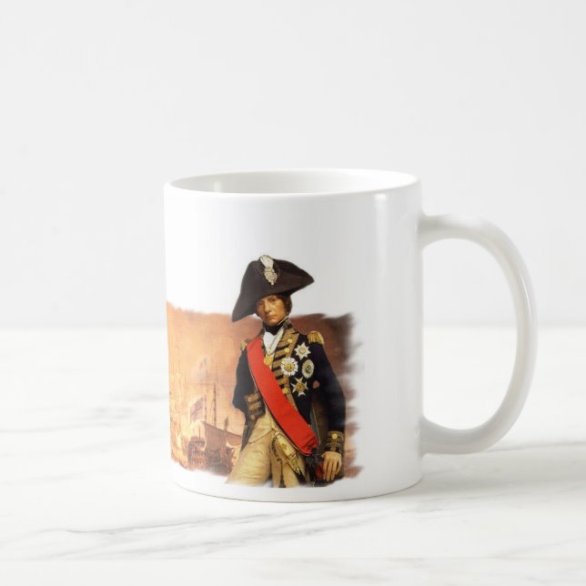 Strid för amiralLord Nelson av den Nile muggen Kaffemugg (Höger)