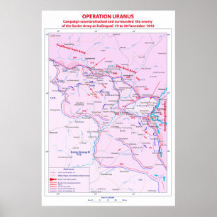 Strid för världskrig II av den Stalingrad Poster