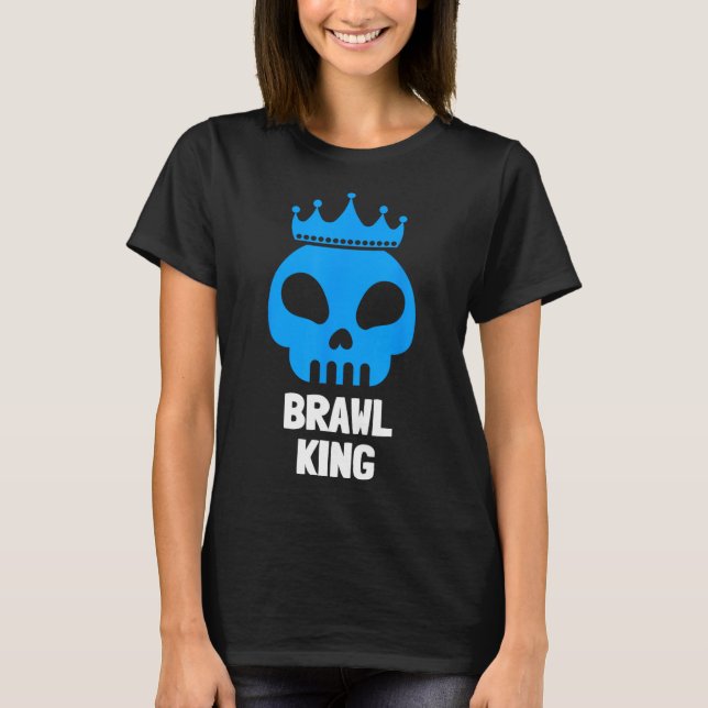 Strid King Stridande Spelare Spelande  T Shirt (Framsida)