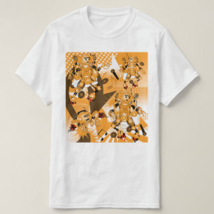strid mellan Hiphop-robotar T Shirt