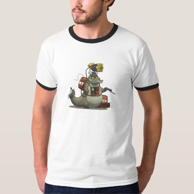 Stridalligatorskjorta Tee Shirt (Framsida)