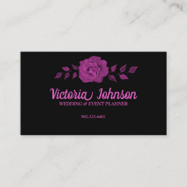Stridande Black Rosa ros Visitkort