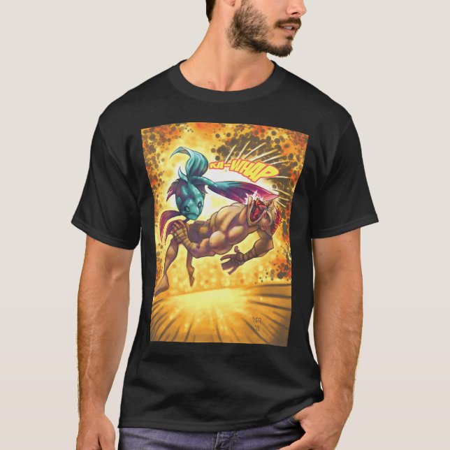 Stridande fisk t shirt (Framsida)