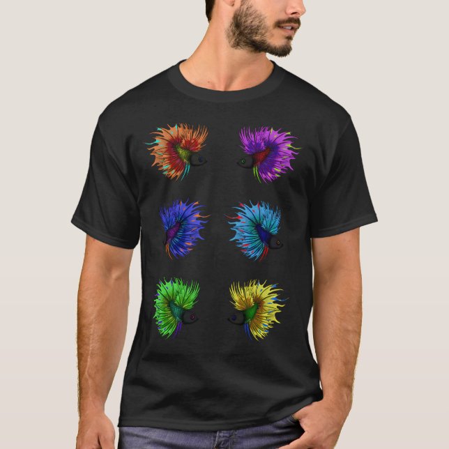 stridande fisk t shirt (Framsida)