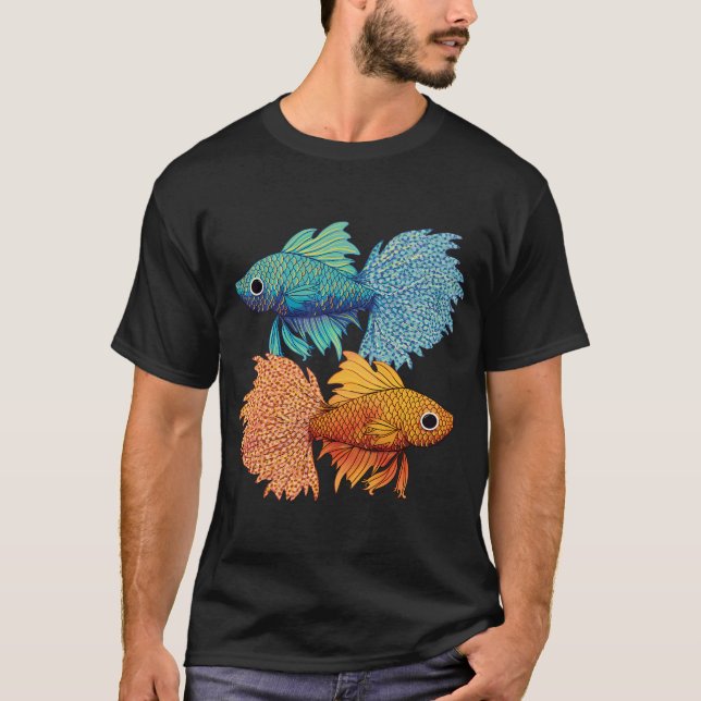 Stridande fiskar t shirt (Framsida)