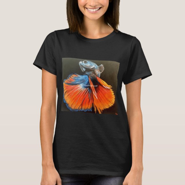 Stridande Fiskar T Shirt (Framsida)