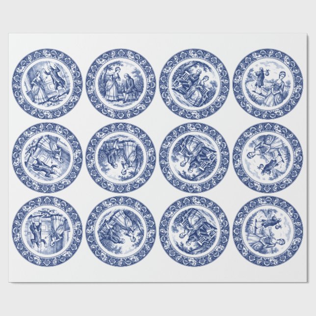 Stridande Par Presentpapper (Platt)