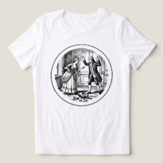 Stridande Par Söndertrasad Vas T-Shirt