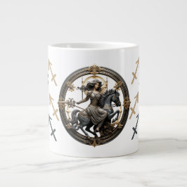 Stridande Sagittarius Symbol Artwork Jumbo Mugg