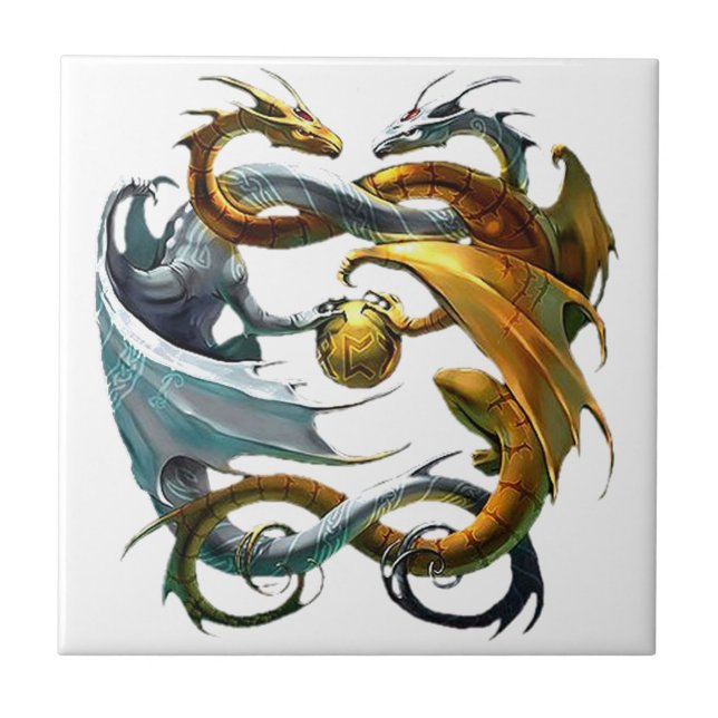 Striddrakar Kakelplatta (Framsidan)