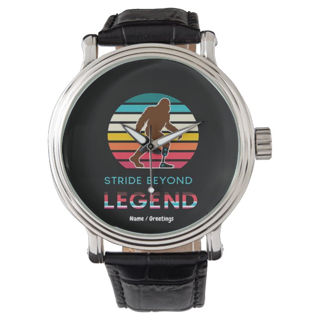 Stride Beyond Legend Sasquatch Amputee Vintage  Armbandsur (Framsida)