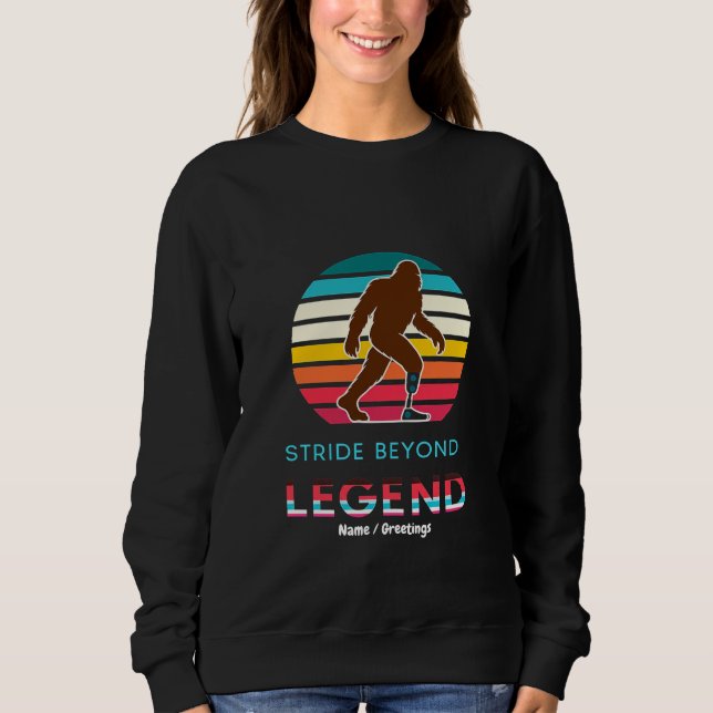 Stride Beyond Legend Sasquatch Amputee Vintage  T Shirt (Framsida)