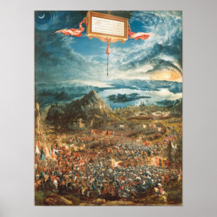 Striden av Alexander på Issus Poster