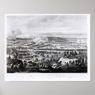 Striden av Austerlitz i Moravia Poster