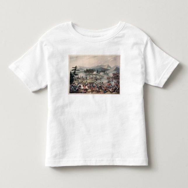 Striden av Barrosa etsade vid I. Clarke Tee Shirt (Framsida)