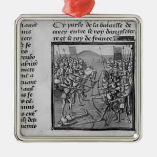 Striden av Crecy i 1346 Julgransprydnad Metall