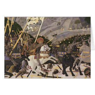 Striden av den San romanoen, c.1438-40 Hälsningskort