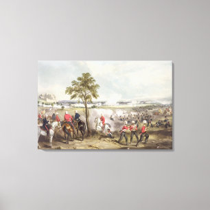 Striden av Goojerat på 21st Februari 1849 som är Canvastryck