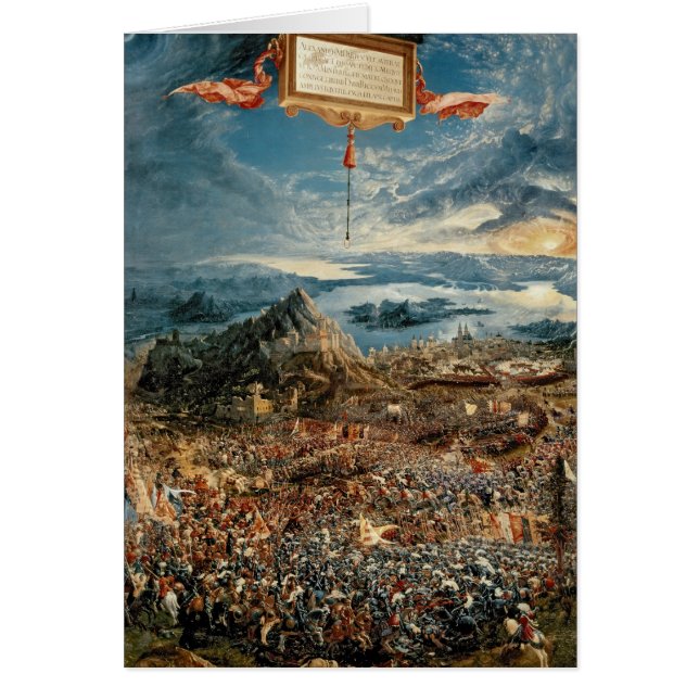 Striden av Issus Hälsningskort (Framsidan)