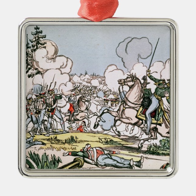 Striden av Moscow, 7:e September 1812 Julgransprydnad Metall (Framsidan)