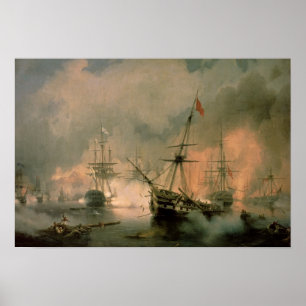 Striden av Navarino, 20th Oktober 1827, 1846 Poster