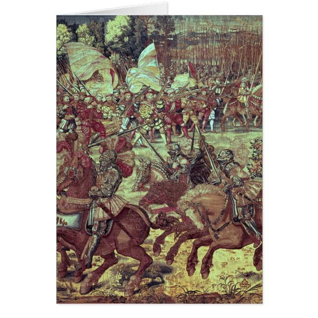 Striden av Pavia, 24 Februari 1525 Hälsningskort (Framsidan)