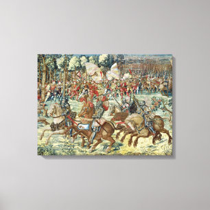 Striden av Pavia. Det för- av Charles V Canvastryck
