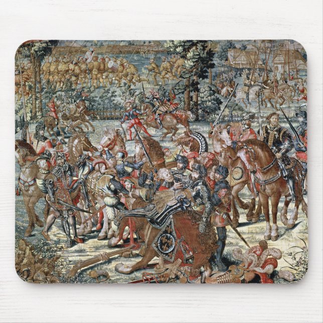 Striden av Pavia. Musmatta (Framsidan)