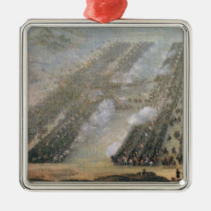 Striden av Poltava, 1750 Julgransprydnad Metall