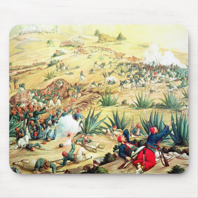 Striden av Puebla, 5 maj 1862 Musmatta (Framsidan)
