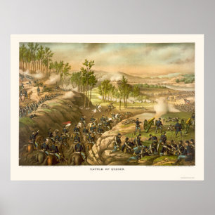 Striden av Resaca av Kurz och Allison 1864 Poster