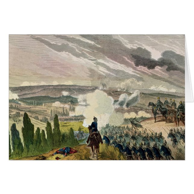 Striden av Sedan, 1st September 1870 Hälsningskort (Framsidan Horizontal)