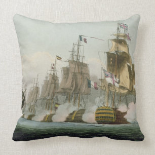 Striden av Trafalgar, 21st Oktober 1805, engrav Kudde