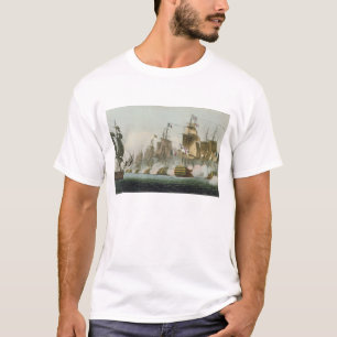 Striden av Trafalgar, 21st Oktober 1805, engrav T-shirt