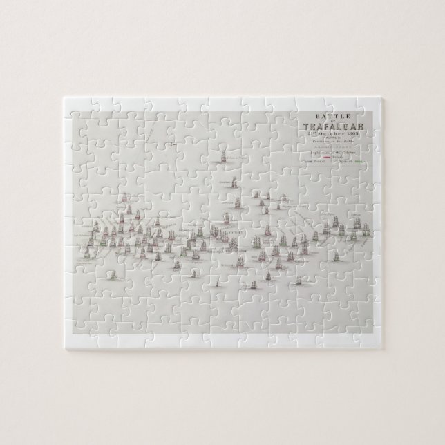 Striden av Trafalgar, 21st Oktober 1805, Positi Pussel (Horisontell)
