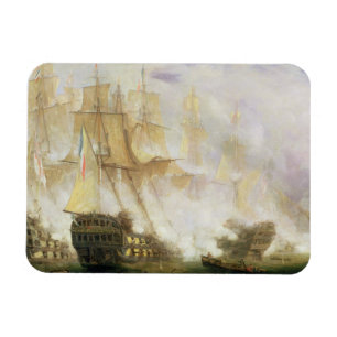 Striden av Trafalgar, c.1841 (olja på kanfas) Magnet