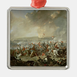 Striden av Waterloo, 18th Juni 1815 Julgransprydnad Metall