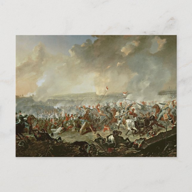 Striden av Waterloo, 18th Juni 1815 Vykort (Framsida)