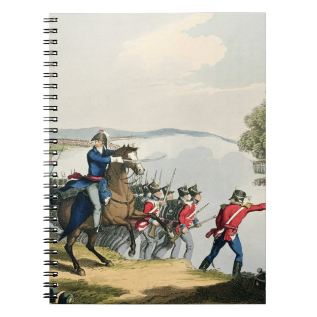 Striden av Waterloo avgjorde vid hertigen av Anteckningsbok (Framsidan)