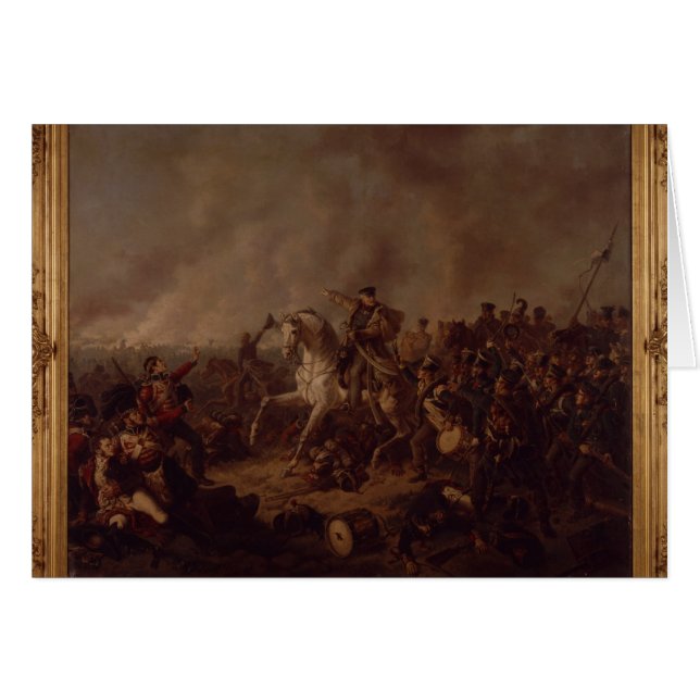 Striden av Waterloo Hälsningskort (Framsidan Horizontal)